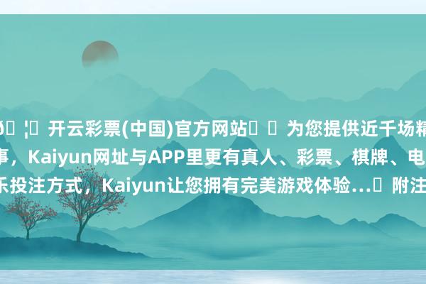 🦄开云彩票(中国)官方网站✔️为您提供近千场精彩体育盘口、电竞赛事，Kaiyun网址与APP里更有真人、彩票、棋牌、电子等游戏+多种娱乐投注方式，Kaiyun让您拥有完美游戏体验… 附注 1.方针阐扬 畅通范畴艰苦分娩贵寓市集价钱-开云彩票(中国)官方网站